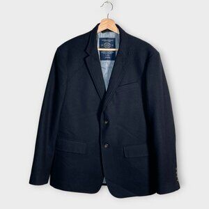 American Eagle The Legendary Blazer Mens LARGE Wool Blend Dark Blue Navy